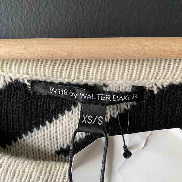 Walter Baker Alex Intarsia-knit Fringe Poncho Sweater NEW - Picture 5 of 10